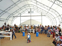 Alaska Structures fabric building used for family fun center at Colorado State Fair