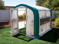 The ideal backyard greenhouse, a WeatherPort® Greenhouse, is quick to set up and requires no foundation, allow ing you to start growing your favorite flowers, plants, fruits, vegetables, or trees right away