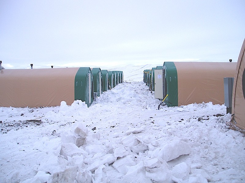 Bema Gold Mine fabric camp system