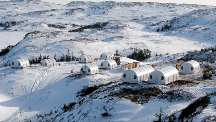 SQX quonset shelters remote camp