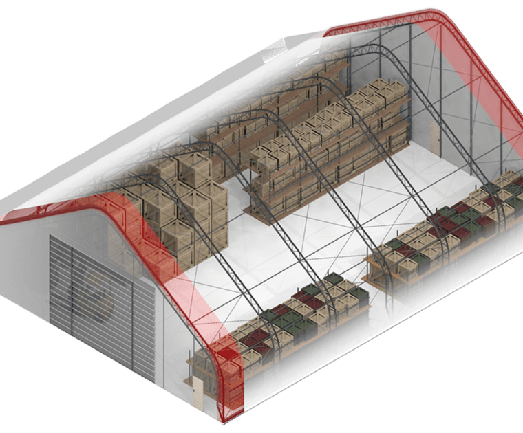 Warehousing Storage Fabric Structure