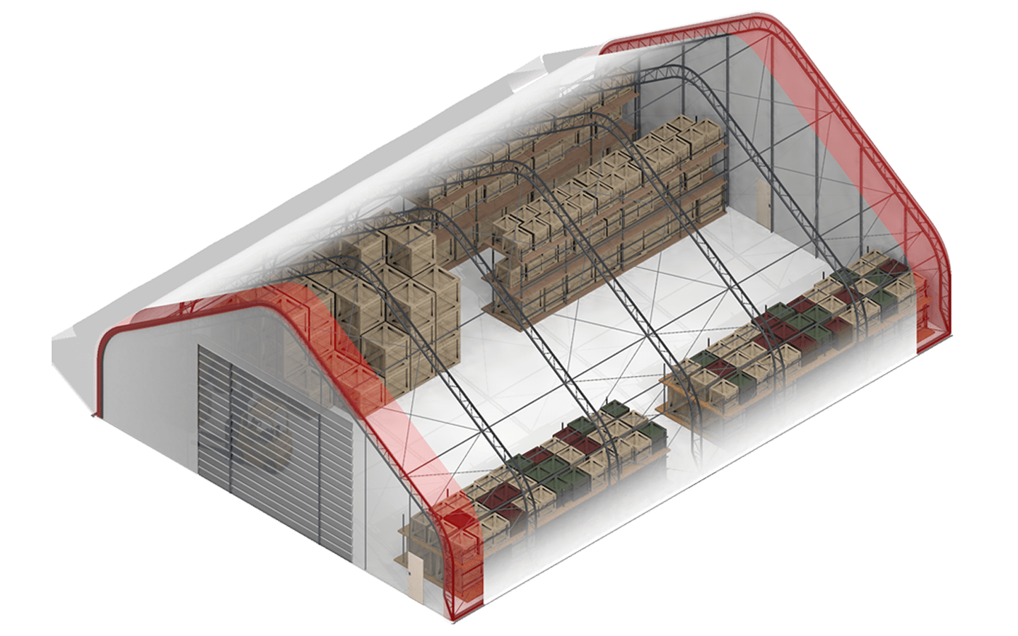 Warehousing Storage Fabric Structure
