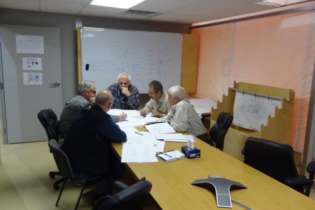 DAGB fabric building for on-site modular office spaces An onsite modular office, utilizing an HGB Series™ fabric building from Alaska Structures®, features customer-installed walls to create private offices and conference rooms, facilitating efficient management of a remote mining site.