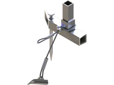 fabric-structures-duckbill-ahchor-foundation-208x300 Guy line packages and earth anchors for areas with high winds.