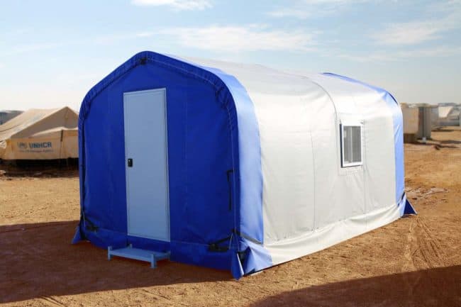 Alaska Structures homeless shelter and navigation center GB Series An individual homeless shelter using a GB Series™ fabric building from Alaska Structures® offers privacy and year-round protection from extreme weather conditions, ensuring a safe and secure space for those in need of short- or long-term housing.