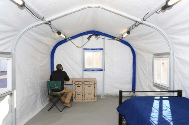 Alaska Structures homeless shelter and navigation center GB Series An individual homeless shelter offers ample room, providing a flexible solution for temporary or long-term housing needs.