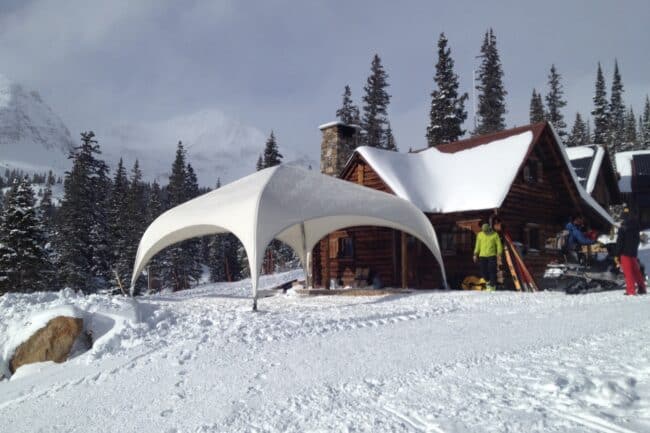 weatherport-canopy-20x20-winter-park-resort-1 Winter Park Resort in Colorado uses a 20’ x 20’ WeatherPort® Canopy to provide skiers with a covered outdoor area.