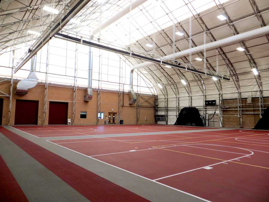 Alaska Structures indoor sports facility.