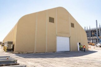 climate-controlled-material-storage-facility-for-data-center-construction-using-a-dagb-series-fabric-building-with-HVAC-from-alaska-structures-1